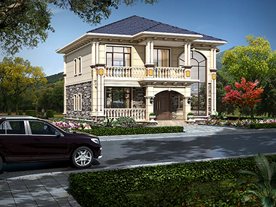 农村二层自建房图纸 欧式别墅BZ2627-简欧风格