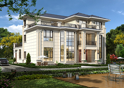 三层农村房屋设计图纸 欧式风格BZ3639-简欧风格